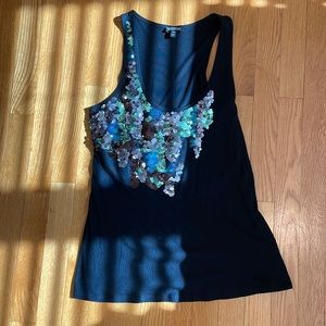 Express Sequin Tank Top Size S